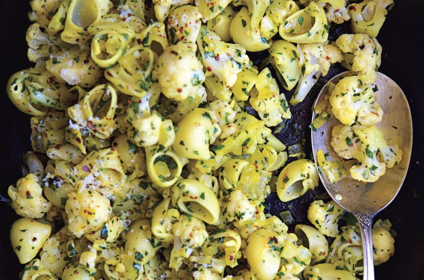 Cauliflower with India Kashmir Saffron and Pasta